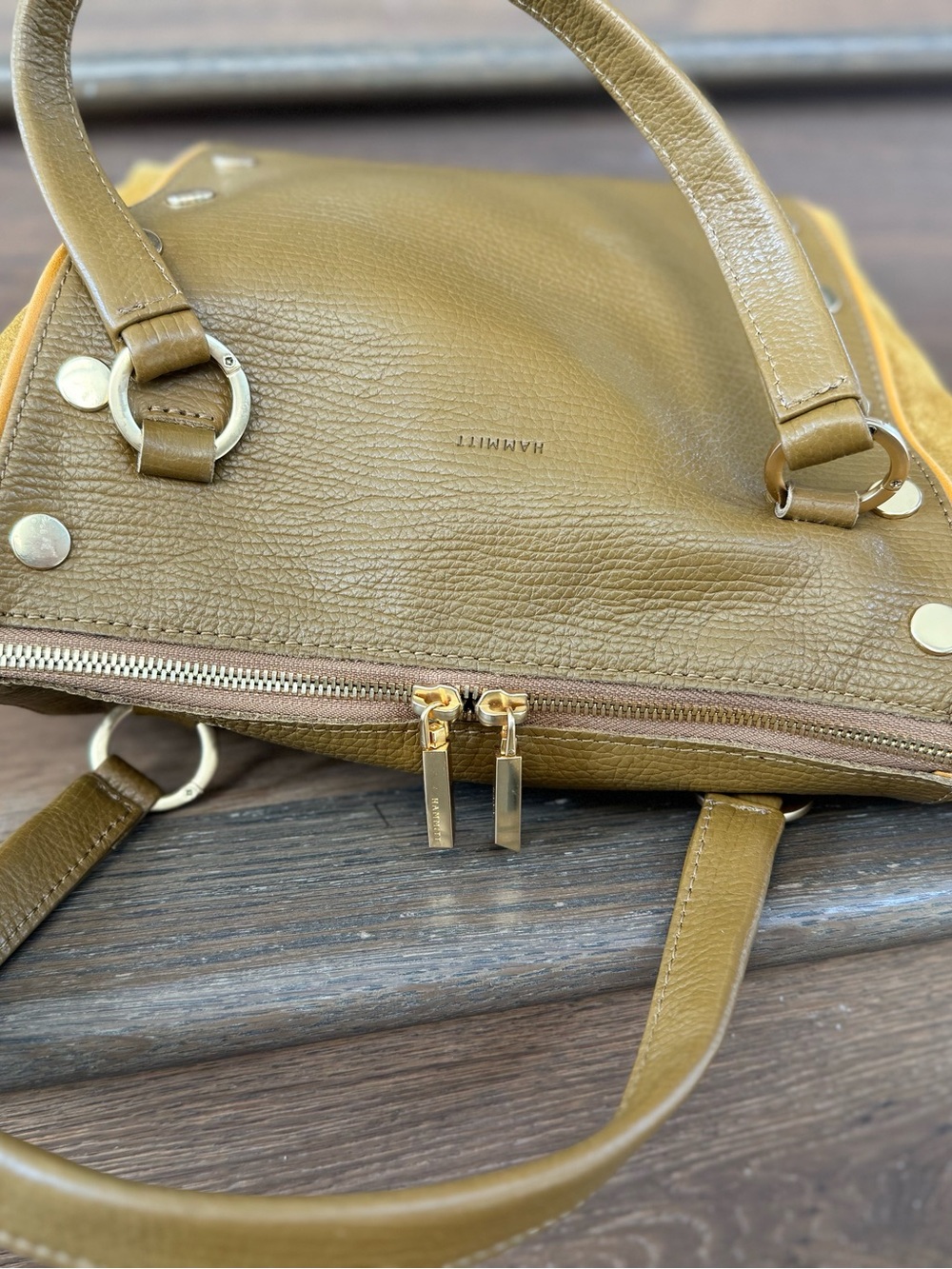 Hammitt Daniel Medium Golden Valley Tan Satchel EUC - Picture 5 of 9